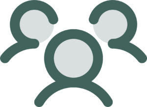 icon of three people